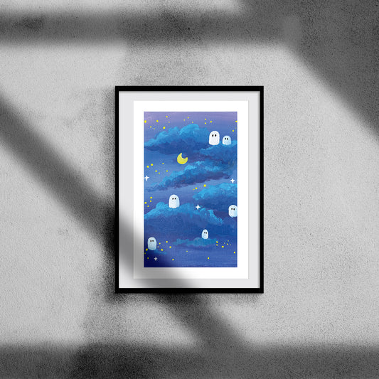 Cloudy Ghosts - print