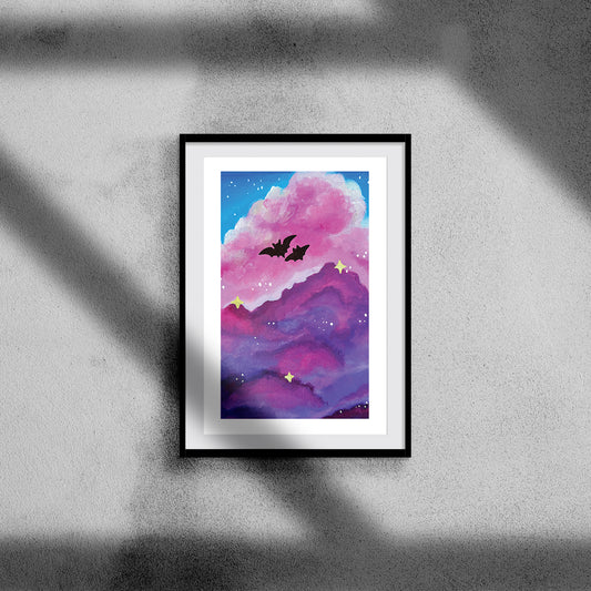 Cloudy Halloween - print